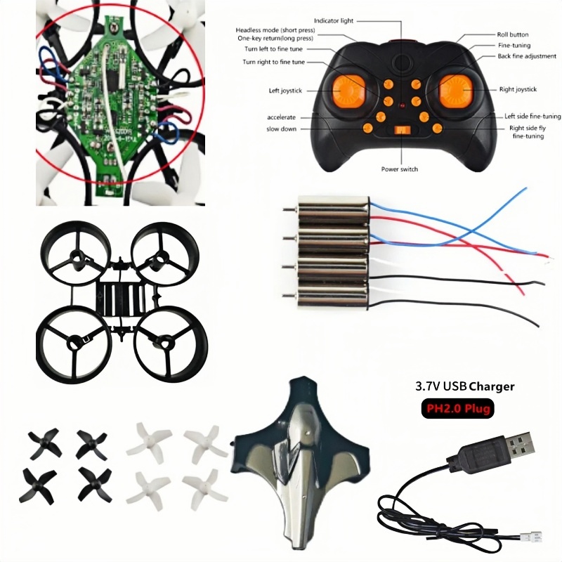 Eachine Drone E010 - مجموعة طائرات بدون طيار كاملة للتركيب