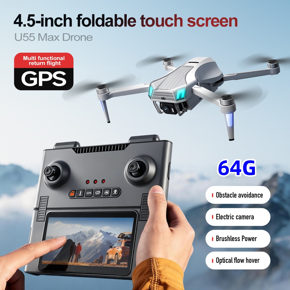 طائرة NCZOBOE U55 بدون طيار مز - مراجعة Drone Gimbal 2 Axis وسعره