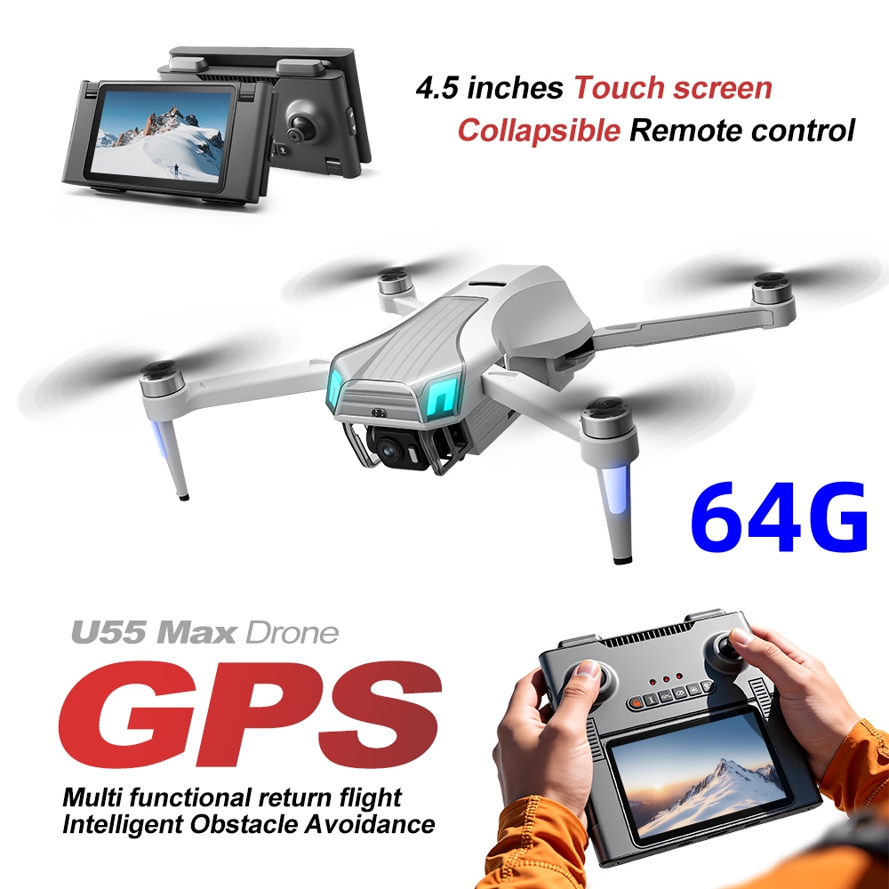 طائرة NCZOBOE U55 بدون طيار مز - مراجعة Drone Gimbal 2 Axis وسعره